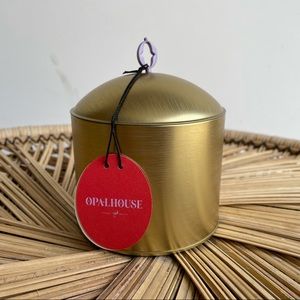 OPALHOUSE Midnight Tiger Lily Candle Gold Tin